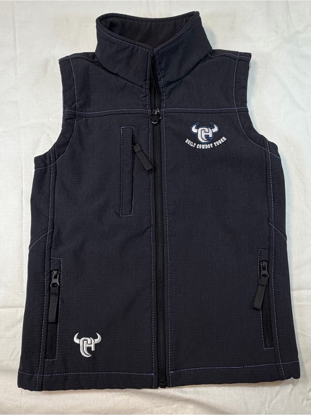 Cowboy Hardware Black Soft-shell Western boys  Vest